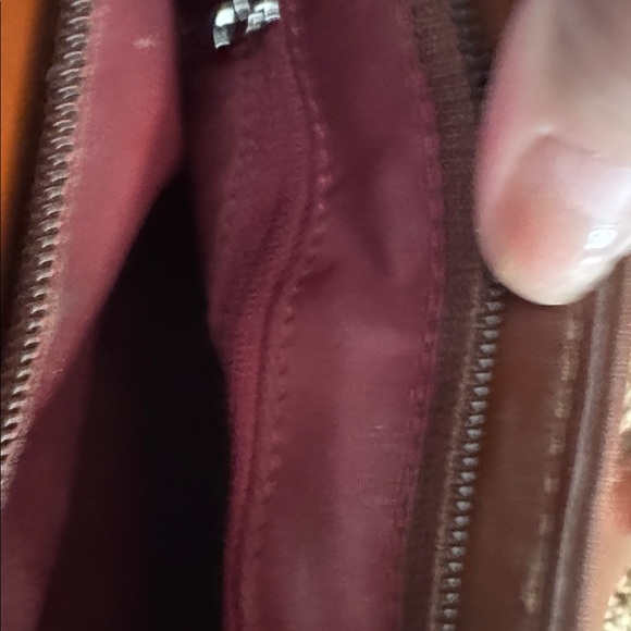 Cole Haan Rich Brown Leather Shoulder Bag - Picture 9 of 10